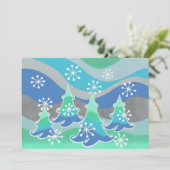 Einladung zu Winterbaumen (Stehend Vorderseite)