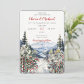 Einladung zu Winterberghochzeiten (Stehend Vorderseite)