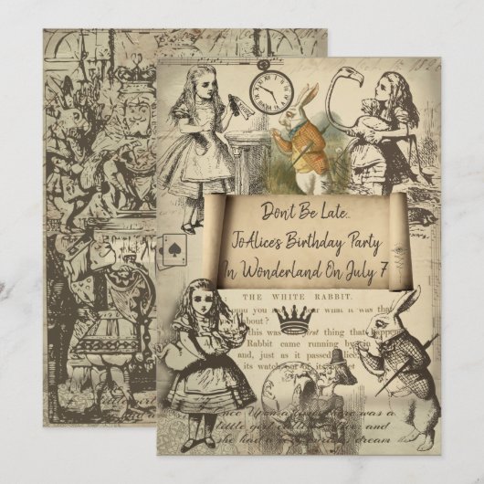 Einladung zu Wonderland (Vorne/Hinten)