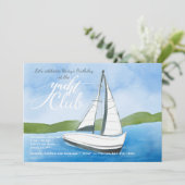 Einladung zu Yachtfarben (Stehend Vorderseite)