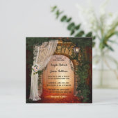 Einladung zu zauberhaften und magischen Waldhochze (Stehend Vorderseite)