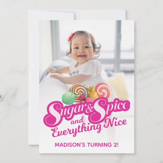 Einladung zu Zucker und Gewürzen (Vorderseite)