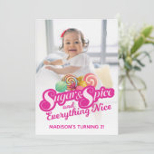 Einladung zu Zucker und Gewürzen (Stehend Vorderseite)
