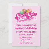 Einladung zu Zucker und Gewürzen (Rückseite)