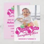 Einladung zu Zucker und Gewürzen (Vorne/Hinten)