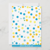 Einladung zu zwei Elefanten-Babyduschen (Jungen) (Rückseite)