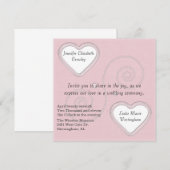 Einladung zu zwei Herz Hochzeiten (Vorne/Hinten)