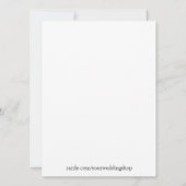 Einladung zu zwei Herz Hochzeiten (Rückseite)