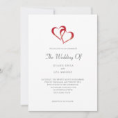 Einladung zu zwei Herz-Hochzeiten (Vorderseite)