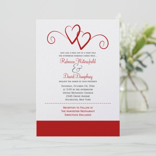 Einladung zu zwei Hochzeiten (Stehend Vorderseite)