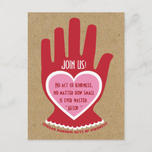 Einladung: Zufälliger Akt des Kindness-Party Einladungspostkarte