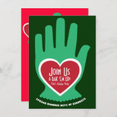 Einladung: Zufallstat von Güte-Weihnachten Einladung (Vorne/Hinten)