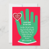 Einladung: Zufallstat von Güte-Weihnachten Einladung (Rückseite)