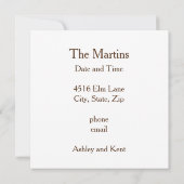 Einladung - Zuhause Sweet Motor Zuhause (Rückseite)