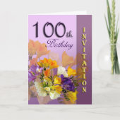 Einladung zum 100. Geburtstag (Vorderseite)