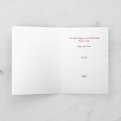 Einladung zum 100. Geburtstag (Innenseite)