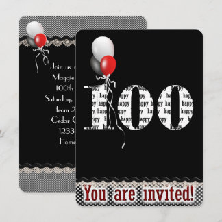 Einladung zum 100. Geburtstag