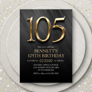 Einladung zum 105. Geburtstag