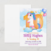 Einladung zum 10. Geburtstag (Vorne/Hinten)