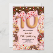 Einladung zum 10. Geburtstag für Mädchen (Vorderseite)