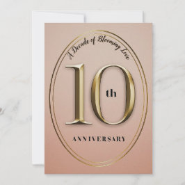 Einladung zum 10. Hochzeitstag