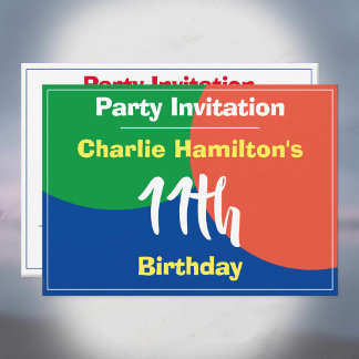 Einladung zum 11. Geburtstag