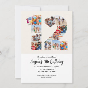 Einladung zum 12. Geburtstag - Nummer 12