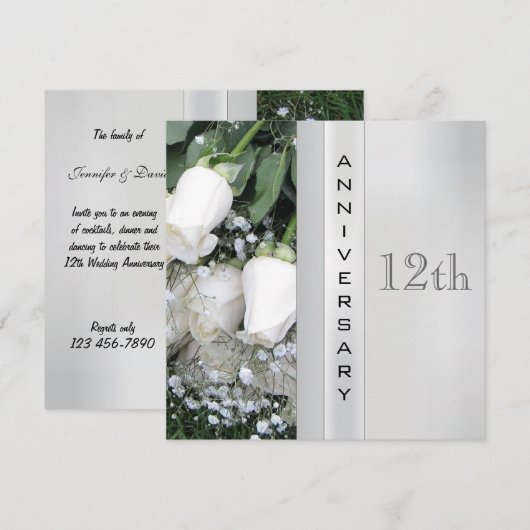 Einladung zum 12. Jahrestag (Vorne/Hinten)