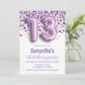 Einladung zum 13. Geburtstag (Stehend Vorderseite)