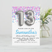 Einladung zum 13. Geburtstag (Stehend Vorderseite)
