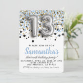 Einladung zum 13. Geburtstag (Stehend Vorderseite)