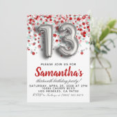 Einladung zum 13. Geburtstag (Stehend Vorderseite)