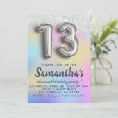  Einladung zum 13. Geburtstag (Stehend Vorderseite)