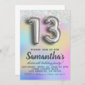  Einladung zum 13. Geburtstag (Vorne/Hinten)