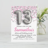 Einladung zum 13. Geburtstag (Stehend Vorderseite)