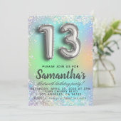 Einladung zum 13. Geburtstag (Stehend Vorderseite)