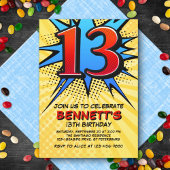 Einladung zum 13. Geburtstag des Superhelden