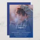 Einladung zum 13. Geburtstag Geburtstagsfeier Foto (Vorne/Hinten)