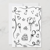 Einladung zum 16. Geburtstag, Whimsical Sweet 16 (Rückseite)