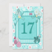 Einladung zum 17. Geburtstag (Vorderseite)