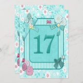 Einladung zum 17. Geburtstag (Vorne/Hinten)