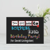 Einladung zum 18. Geburtstag (Stehend Vorderseite)