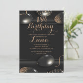 Einladung zum 18. Geburtstag (Stehend Vorderseite)