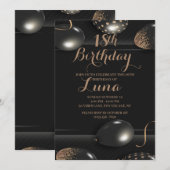 Einladung zum 18. Geburtstag (Vorne/Hinten)