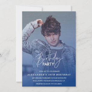 Einladung zum 18. Geburtstag Geburtstagsfeier Foto