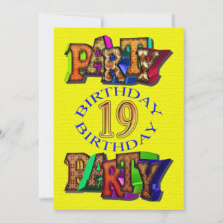 Einladung zum 19. Geburtstag