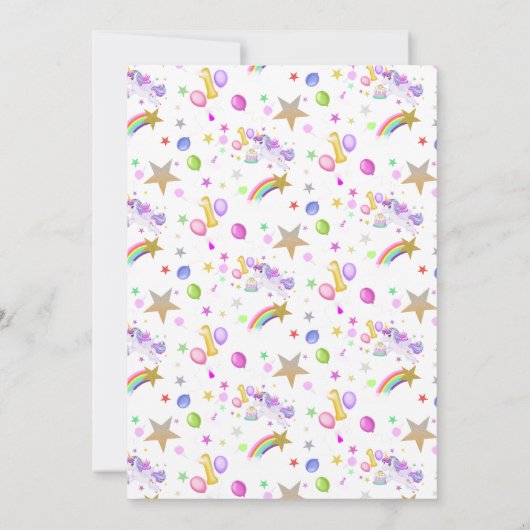 Einladung zum 1. Geburtstag (Rückseite)