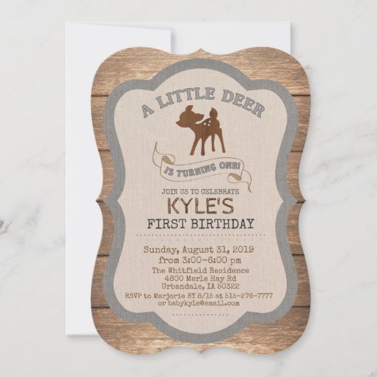 Einladung zum 1. Geburtstag (Vorderseite)