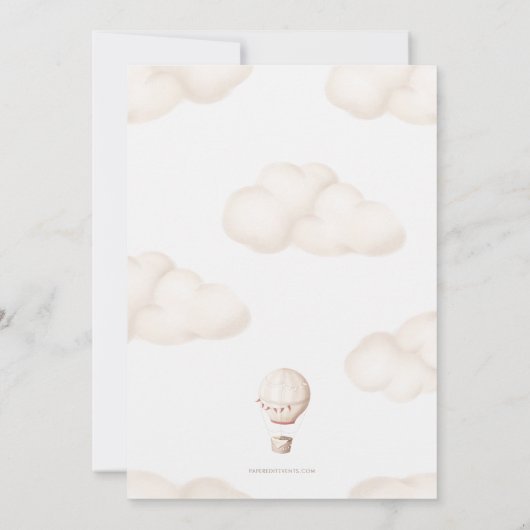 Einladung zum 1. Geburtstag (Rückseite)