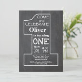 Einladung zum 1. Geburtstag (Stehend Vorderseite)